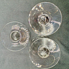 7 Etched Atomic Starburst Diamond Optic Cordial Sherry Shot Glasses – 3 1/8″ H