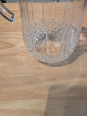 Vintage Longchamp Cristal d’Arques France 24% Lead Crystal Jug, Pitcher 48 Oz