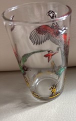 Vintage Hazel Atlas Tumbler Pheasant Bird Hunting Dog 1 Glass