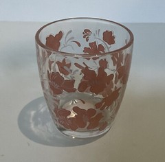 Vintage Dogwood Juice Glasses Pink-White-Green -Orange-Hazel Atlas? – Set of 5