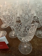 9 Red Wine Glasses Lagny Model Crystal By Baccarat (Price per Unit)
