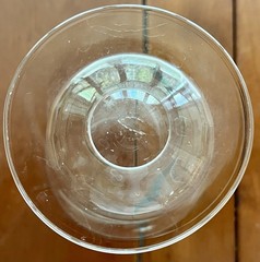Vintage Set of 6 Shooting Star Footed Tumbler Iced Tea Glasses Round Base Optic