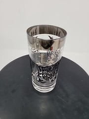 Vintage Kimiko Highballs Silver Knight Coat of Arms 5.5” MCM Set Of 4 VGC