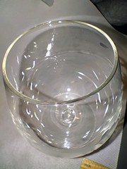 Vintage Queen Lace African Sufari Copper Wheel Etched LION Brandy Snifter RW
