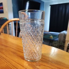 Vintage Anchor Hocking Quilted Diamond Cut 6″ Glasses