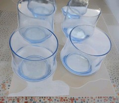 SET OF 6 Libbey Impromptu Azure Lowball Whiskey Or Juice Glasses