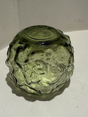 Set of 10 ANCHOR HOCKING Milano Green Roly Poly Tumbler Rocks Glasses 5 oz each