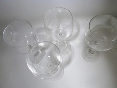 Midcentury Rosenthal Crystal Clairon 4 – 6 5/8” Red Wine Goblet
