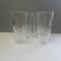 Marquis By Waterford Crystal Markham Highball Glasses Set of 4 Signed