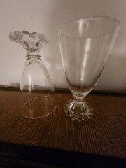 Vintage Anchor Hocking Berwick Boopie Clear Glass Water Goblet Set Of 2