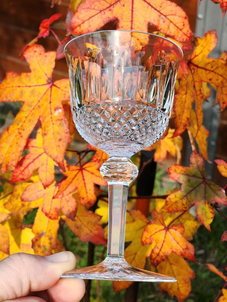 Wonderful FRENCH CRYSTAL ST. LOUIS 6 (SIX) GOBLETS 4 3/4″ in TOMMY Pattern.