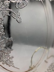 Vintage Federal Glass Company – Oval Serving Platter Sharon Cabbage Rose #2