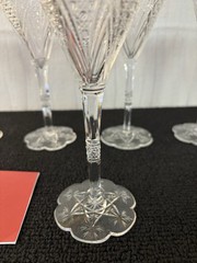 5 Wine Glasses Model Elbeuf Crystal From BACCARAT (Price Per Unit)