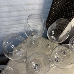 Elegant Set Of RONA Crystal Bordeaux Wine Glasses 9-1/4″ Tall Slovakia(7)