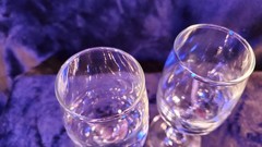 6.25 Inch Crystal Stemware Wine Glasses Set of 2 Crystal Clear