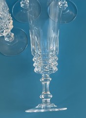 Vintage W.M. Dalton Unit No. 3 French Lead Crystal Parfait/Sour Glass Set of 5