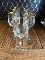 American Stemware PRINCETON Wine 7 oz glasses Set of 10 Lead Crystal Blown Glass