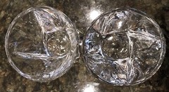 2 Mikasa Motion Double Old Fashioned Glasses 3 3/4″ Excellent Condition 10 Oz.