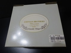 Johnson Bros Friendly Village Glassware 4 Piece Set 12 oz, Goblet NEW IN BOX K42