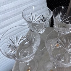 NACHTMANN BLEKRISTALL»Nierstein» 60s 6-1/4″ T. Wine Glasses Set Of 6 Perfect C.