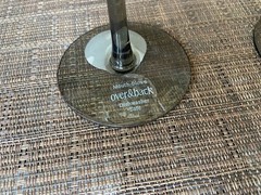 2 Over & Back Facet Coupe Smoke Bar Cocktail Glass 6 1/2″ NWT