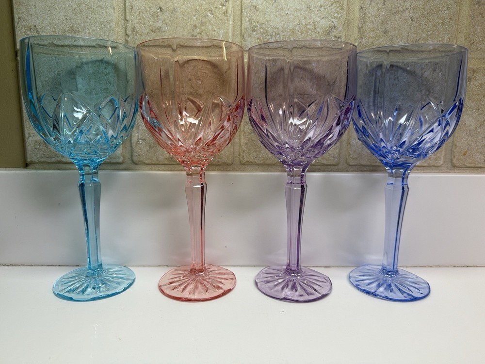 Marquis by Waterford Brookside Pastel Water Goblets-Set of 4