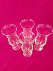 NEW Princess House Heritage #450 Parfait Hurricane Dessert Glasses Set of 4 NIB