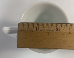 Vintage Set of 4 each Lehr’s Greenhouse California Milk Glass Tea Coffee Mug