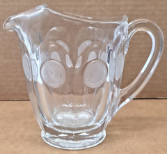 Fostoria Glass Pitcher Liberty Coin 1887 Eagle & Torch