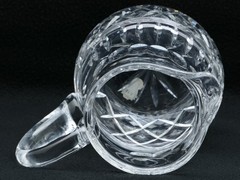 Waterford Ireland Crystal Thumb Print 6 3/4″ High WATER PITCHER – Sticker