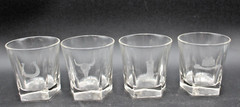 4 Libbey Inverness Rocks Old Fashioned Glasses Etched Western Theme Boots Cowboy