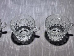 Unmarked Clear Glass Cup Set With Handle, Unisex Adults