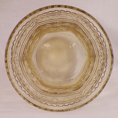 Patrician Tumbler Amber Depression Glass Federal Vintage 4.25 in. Spoke 9 oz.