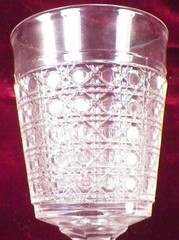 McKee Cane Goblet Hobnail Clear Glass EAPG 1886 #3