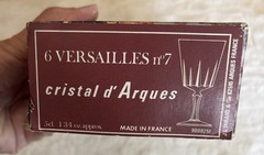 cristal d Arques Versailles Lead Crystal Stemglasses 5cl (1.75 Oz.) 6 In Box New