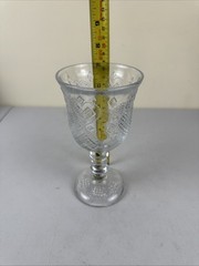 Vintage Retro 1978 Avon Fostoria Hearts and Diamonds Goblet 10 Ounce Capacity