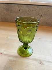 Vtg Green Bartlett Collins Footed Glasses – Sorbet/ Manhatthan/ Water/ Goblet