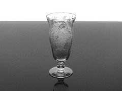 TIFFIN-FRANCISCAN PERSIAN PHEASANT OPTIC CRYSTAL ICED TEA GLASSES – SET OF 5