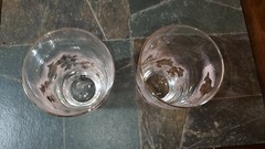 Libbey 3003-24 Cooler Tumbler Pink/Gold Flowers Gold Trim 5 1/4″ Set of 2