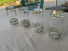 Set Of (8) Mikasa Intaglio Arabella Highball Glasses Cottagecore Rustic Elegant