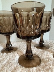 Noritake Perspective Amethyst Water Tea Glasses Set Of 4 Vintage MCM Tumblers