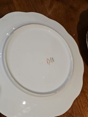 Haviland Double Gold #271A Rose Swags Dinner Plates (7)