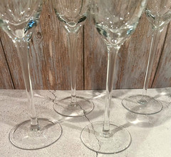 Kate Spade New York Lenox Larabee Champagne Flute White Polka Dots Set 4 Glasses