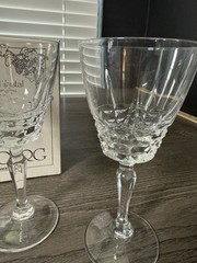 Cherbourg Crystal Champagne/Sherbet French Lead Unit #3 – Set of 2 W. M. Dalton