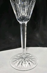 Waterford Crystal Laurel Champagne Flute 9 3/8″ Vintage Fluted Glass Ireland