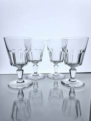 Baccarat Bretagne (Cut) – Water Goblets 5 5/8”, Set of 4