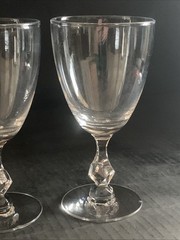 Tiffin Petite Water Goblets – 6 1/2″ Tall. Set Of 4 – See Description