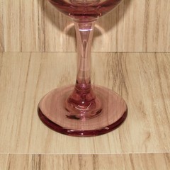 Libbey Glass Company Premiere Plum Pink Tulip Shape 7-1/4″ Wine Goblet