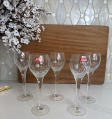 Set of 5 Svend Jensen EMPRESS Clear 6-5/8″ Cordial Liqueur Glasses Crystal