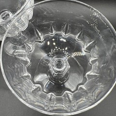 Pair Of Esprit Champagne Tall Sherbet Princess House Crystal Glasses